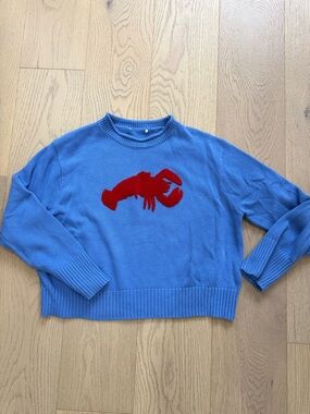 Cape cod style lobster sweater cotton